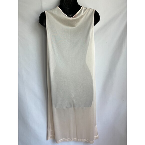 Vintage Carriage Court Nightgown Chemise Slip M Cream Lace Trim Retro Satin - Picture 5 of 8